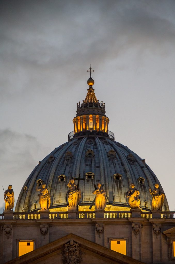 st peter's basilica, basilica di san pietro, rome, vatican city, evening atmosphere, architecture, church, landmark, religion, vatican, rome, rome, rome, rome, rome, vatican city, vatican, vatican, vatican